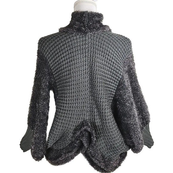 Urban Mango ~Woman Size L~ Gray Sweater Cardigan Open Front. - Picture 7 of 12